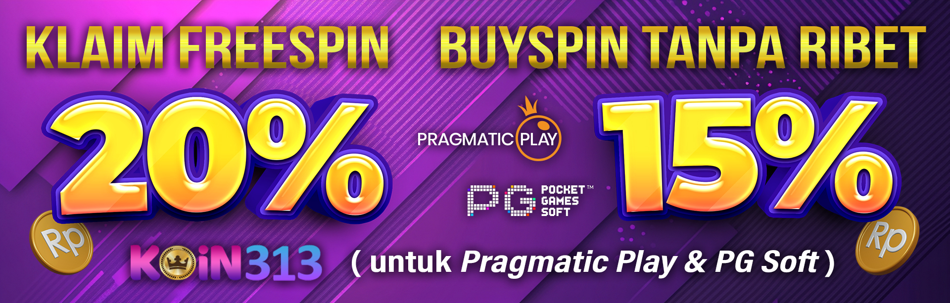 EVENT FREESPIN MURNI 20% & BUY FREESPIN 15%