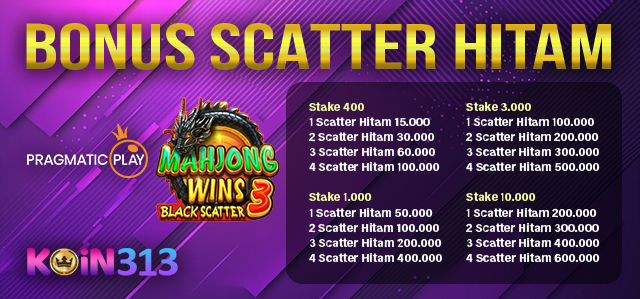 BONUS SCATTER HITAM PRAGMATIC PLAY