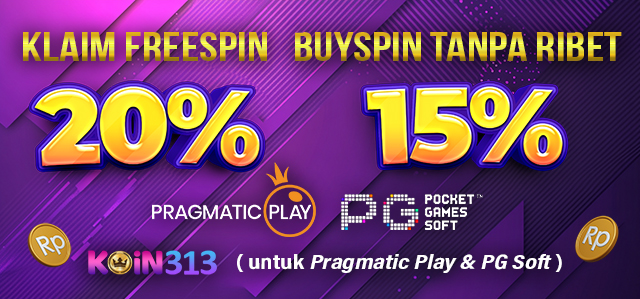 EVENT FREESPIN MURNI 20% & BUY FREESPIN 15%